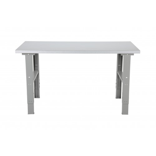 Robustna in močna delovna miza - 2000 mm - Aluminij - Brez