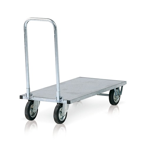 Galvanizirani skladiščni vozički s podaljškom - 250 kg - Jeklena plošča